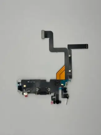 Conector de carga iPhone 14 Pro preto sideral